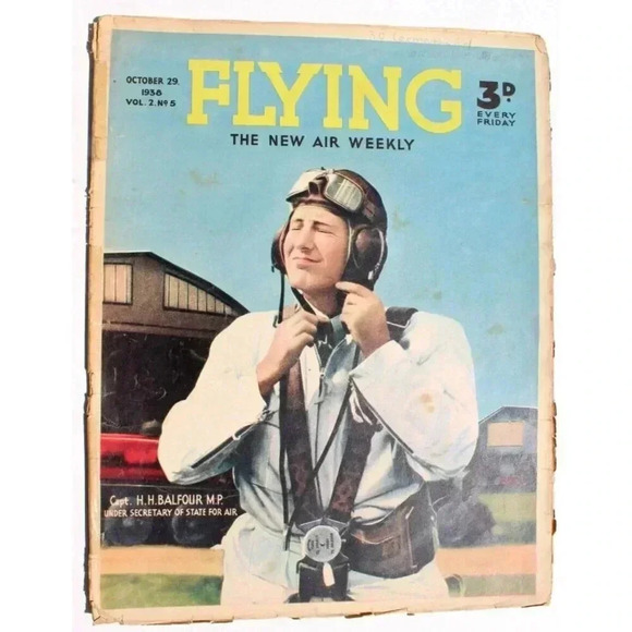 Vtg Nov 29, 1938 Flying Aviation Magazine Vol. 2 No. 5 Air Weekly - Picture 1 of 2